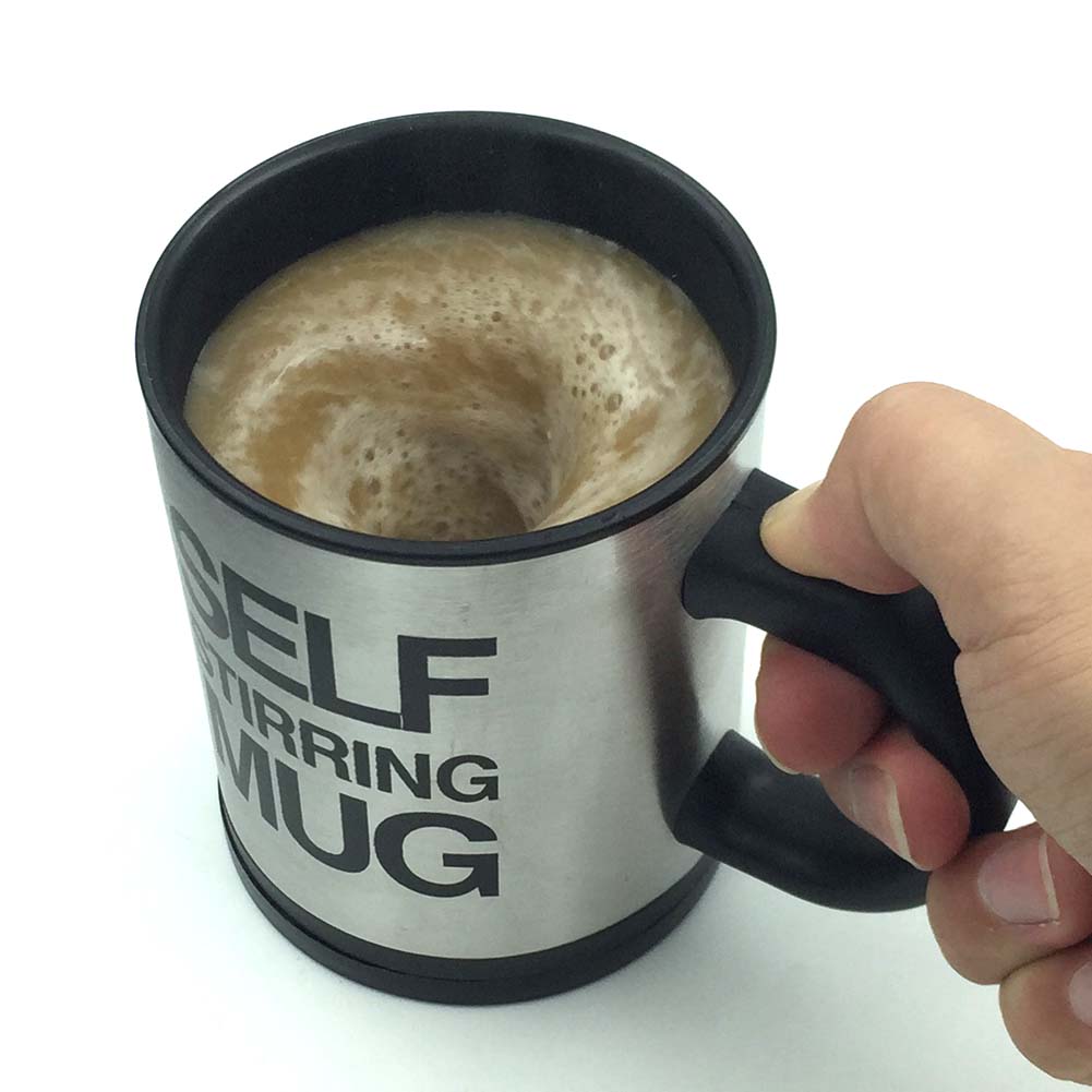 Auto Mixing Stir Self Stirring Mug Coffee Tea Cup Stainless Plain Lazy ...