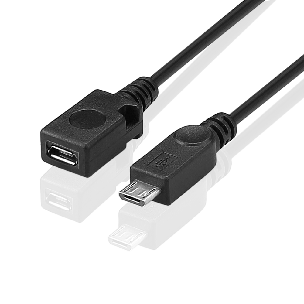 micro usb type b male to female mf extension